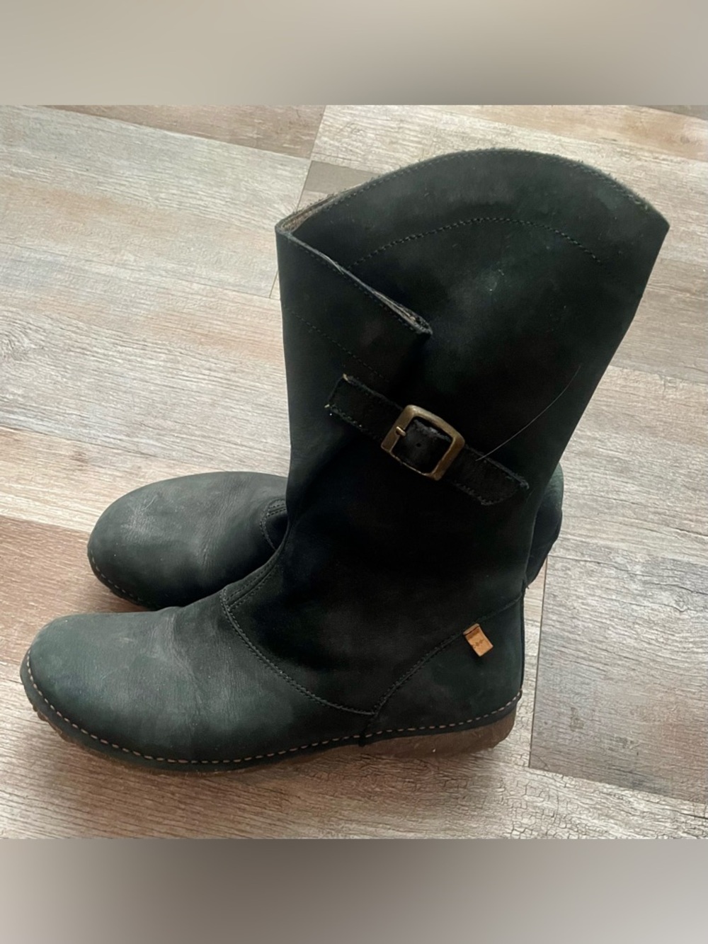 Black El Naturalista Women’s Damien N916 Pleasant Angkor Boots Size 39 (8.5)